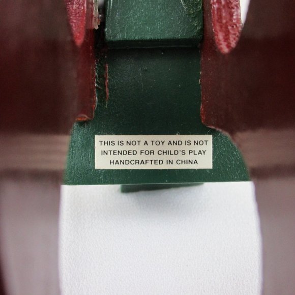 VTG Merry Brite Wood Rocking Horse Christmas Decor - Picture 8 of 11